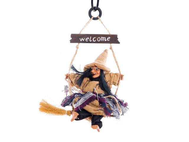 Haunted House Decoration Ghost Witch Horror Scary Hanging Welcome Horror Flying Pendant