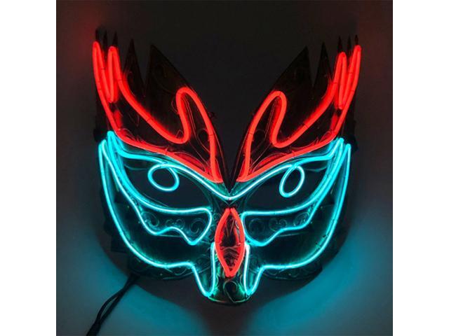 Halloween Glowing Mask Festival Party Cosplay Led Costume Mask