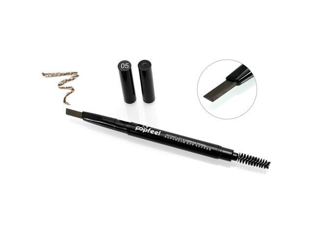 2in1 Rotating Eyebrow Pencil Double Tips Waterproof Long Lasting 24 Hours Natural Pigment Brown Eyebrow Kit