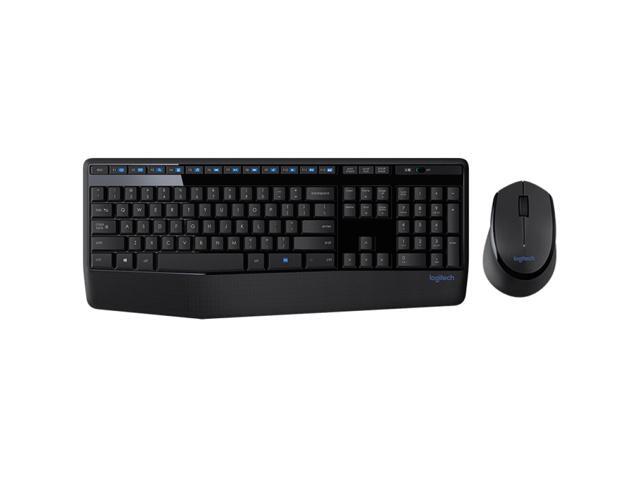 Logitech MK345 Keyboard Mouse Combo 24GHz Wireless Keyboard Mouse Set Full-size Keyboard Ergonomic Mouse Combo for PC Laptop
