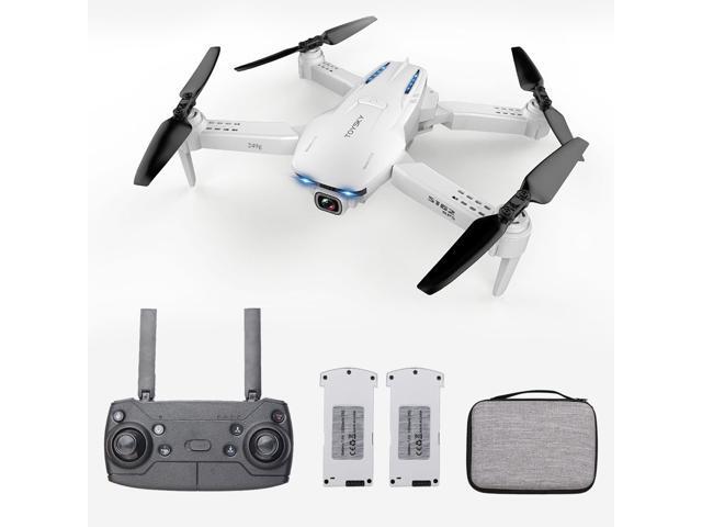 GoolRC S162 RC Drone with Camera GPS Adjustable Wide Angle 4K WIFI Gesture Photo Video MV FPV RC Quadcopter Follow Me Drone for Adults 2 Battery