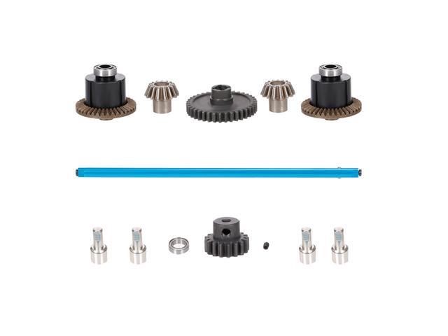 for Wltoys XKS 1/18 RC Car Metal Differential Kit 38T Gear 17T Gear Differential Carrier Drive Shaft Steering Hub Differential Gears Worn Gear for