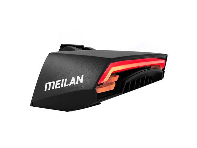 Meilan X5 Bicycle Rear Light Bike Remote Wireless Light Turn Signal LED Beam USB Chargeable Cycling Tail Light