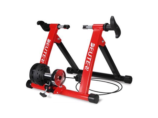 Foldable Magnetic Bike Trainer Stand Cycling Rack Indoor Bicycle Exercise Training Stand for 20-22 Inch / 26-29 Inch Bike Tires