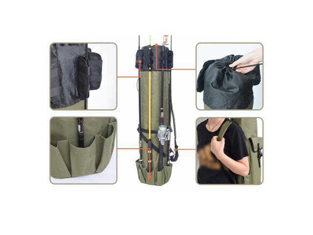 Fishing Bag On Shoulder Fishing Pole Holder Fishing Bag Fishing Rod Bag Large Capacity Fishing Gear Organizer