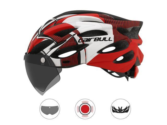 Cairbull Road Mountain bike Riding Helmet Helmet With Lens And Brim Taillight Riding Helmet Riding Equipment