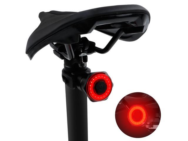 Smart Bike Tail Light Back Brake Light Waterproof USB Rechargeable Safety Taillight Rear Bicycle Flashlight