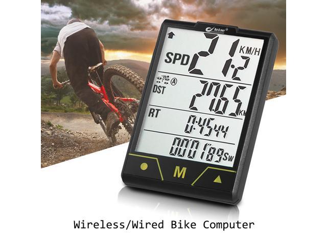 BOGEER Bike Computer Wireless / Wired Bicycle Speedometer Odometer Temperature Backlight Water Resistant for Cycling Riding Multi Function