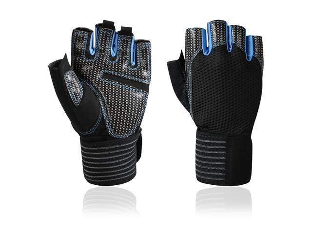 Full Wrist Protection Fitness Gloves Half Finger Sports Gloves Breathable Short Finger Gloves Tear-resistant Cycling Gloves
