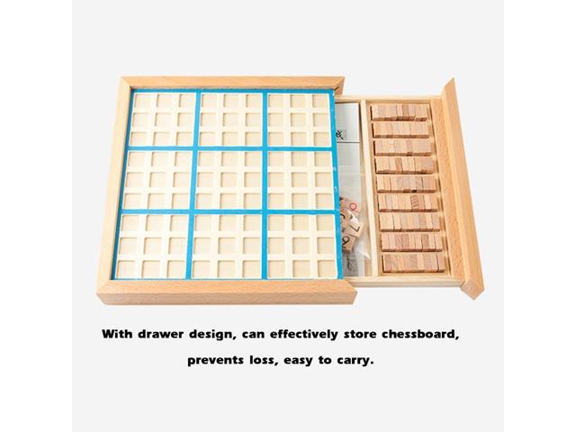 Wooden Sudoku Game Adults Logical Thinking Chess Sudoku Chess Children Board Games Table Toy Education Puzzle Toy