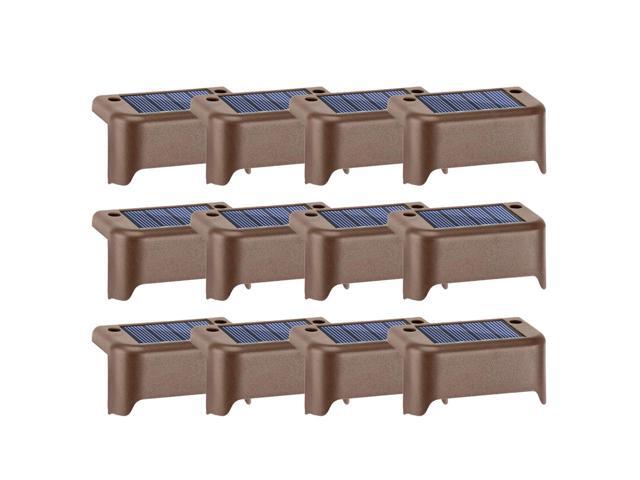 Solar Outdoor Waterproof Garden Stairs Fence Warm Light Road Stud Lamp for Garden Landscape Street Pathway