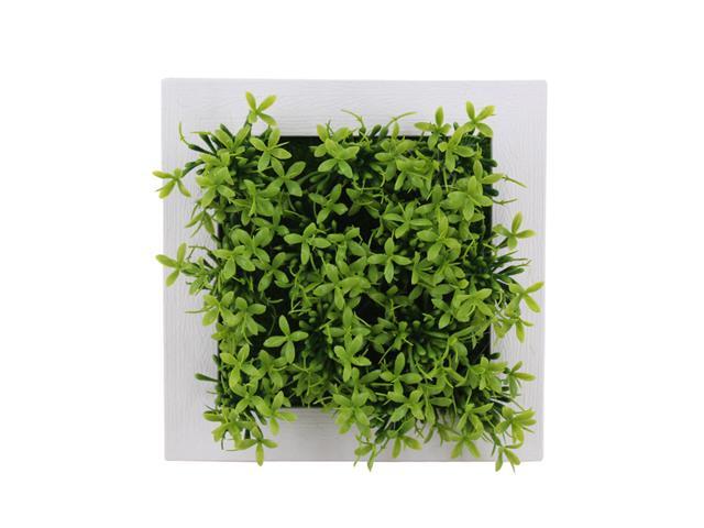 6x6 Inch Artificial Flower Plant Photo Display Frame Wall Hanging Planter Indoor Vertical Wall Fake Planter for Home Office Art Decoration