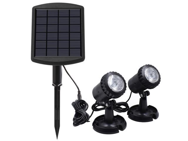 LED Pool Lights Waterproof Solar Powered Garden Pond Light Pathway Walkway Lawn Backyard Lighting Outdoor Security Landscape Lamp