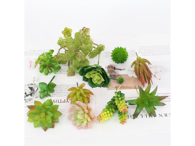 Artificial Succulents Plant Set Unpotted DIY Realistic Plants Fake Faux Succulent Picks for Indoor DIY Home Office Art Landscape Decoration