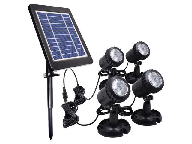 LED Pool Lights Waterproof Solar Powered Garden Pond Light Pathway Walkway Lawn Backyard Lighting Outdoor Security Landscape Lamp