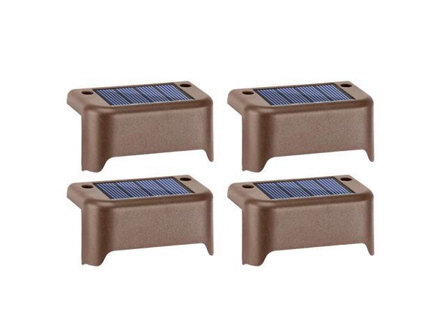 Solar Outdoor Waterproof Garden Stairs Fence Warm Light Road Stud Lamp for Garden Landscape Street Pathway