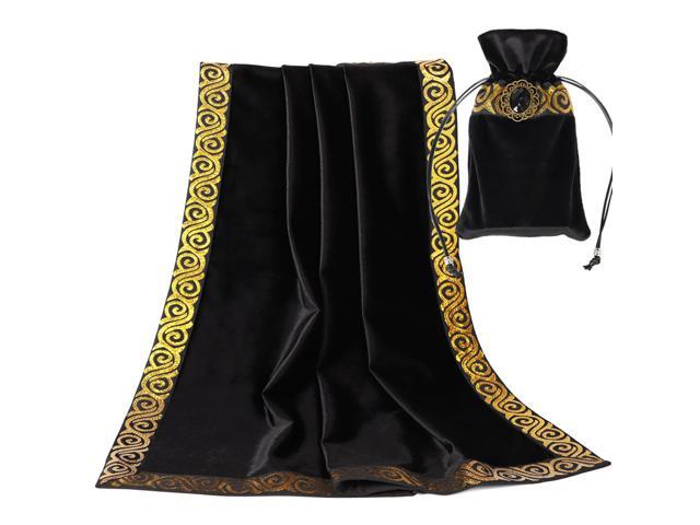 Altar Tarot Table Cloth Velvet Tarot Divination Tablecloth with Tarot Cards Bag Board Game Accessories