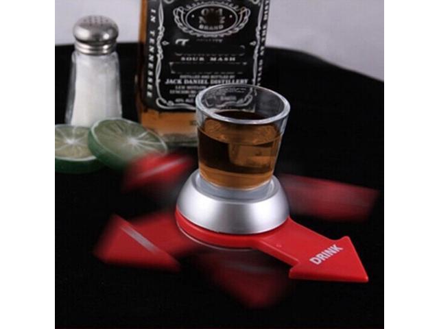 Shot Spinner Party Game Pointer Turntable Penalty Toy with Shot Glass Bar Entertainment Classic Party Drinking Game