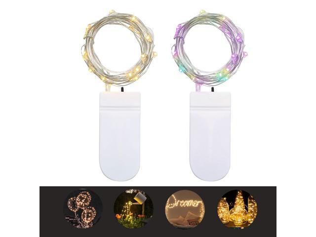 Fairy String Lights Starry String Lights Copper Wire Battery Operated for Wedding Party Christmas Table Decor Festival Decorations 100cm
