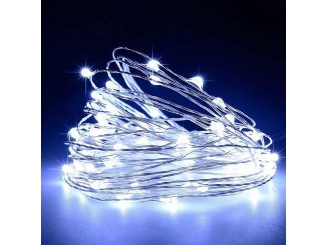 16FT 50LEDs String Lights USB Fairy Lamp Christmas Halloween Decorative Hanging Lights Garden Patio Landscape Light Backyard Lighting for Wedding