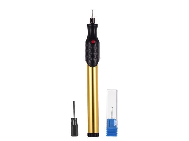Electric Micro Engraving Pen Mini Engraver Machine Cordless DIY Carve Tools Graver Kit with Extra Diamond Tip Bit Replacement for DIY Jewellery