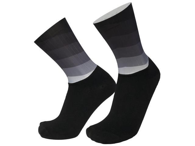 Men Women Gradient Color Socks Silicone Antiskidding Breathable Short Socks for Cycling Running Mountaineering