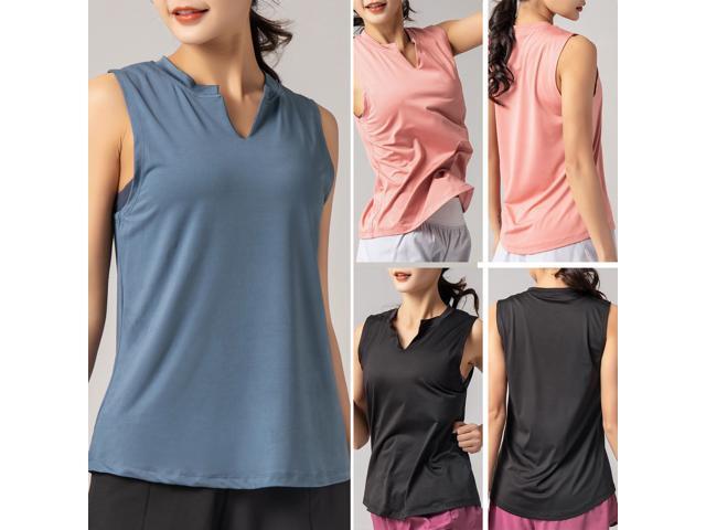 Women Quick Drying Sport Top Sleeveless Vest Yoga Running Workout Jogger Tank Tops