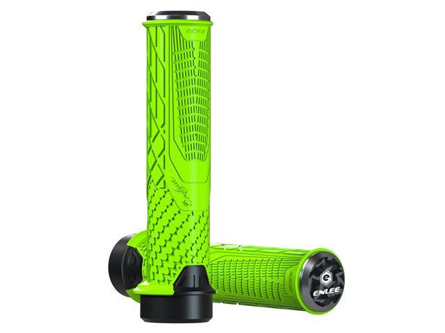 Shockproof Bike Handlebar Grips 222mm Bicycle Grips Non-Slip Soft Silicone Handlebar Cover End for Mountain Bikes