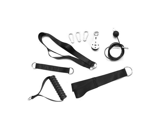 Fitness DIY Pulley Cable Machine Attachment System Arm Biceps Triceps Blaster Hand Strength Trainning Home Gym Workout Equipment Carabiner Steel