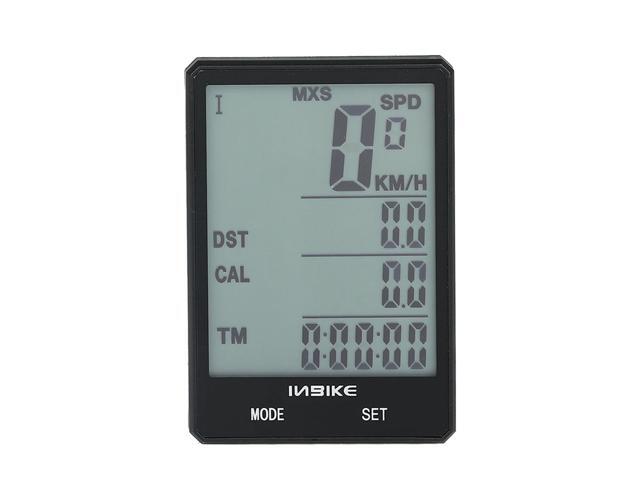 Wireless Bicycle Speedometer 28in Waterproof LCD Display Computer Odometer with Backlight Multiple-function Wireless Computer Odometer for Bike