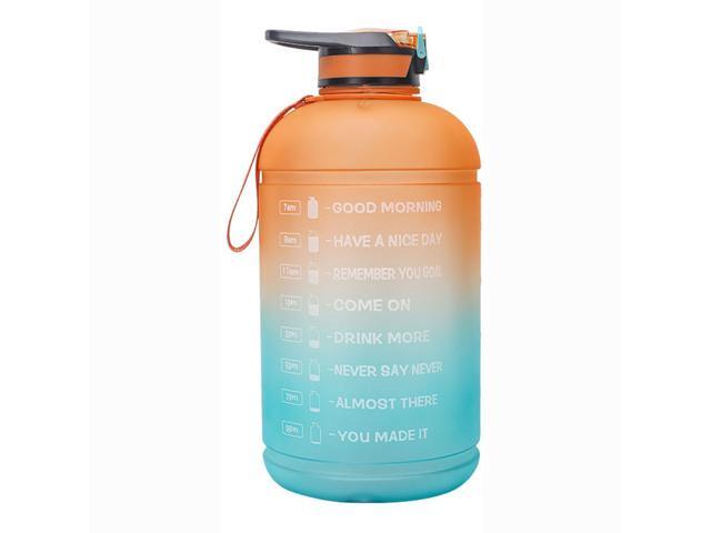 378L Gradient Straw Sports Kettle Outdoor Fitness Cup Kettle With Times Point Water Bottle With Straw