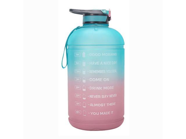 378L Gradient Straw Sports Kettle Outdoor Fitness Cup Kettle With Times Point Water Bottle With Straw