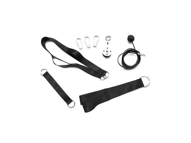 Fitness DIY Pulley Cable Machine Attachment System Arm Biceps Triceps Blaster Hand Strength Trainning Home Gym Workout Equipment Carabiner Steel