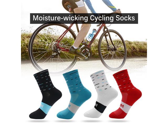 Cycling Socks Moisture-wicking Bike Socks Men Women Sports Running Gym Training Socks Size 7-12
