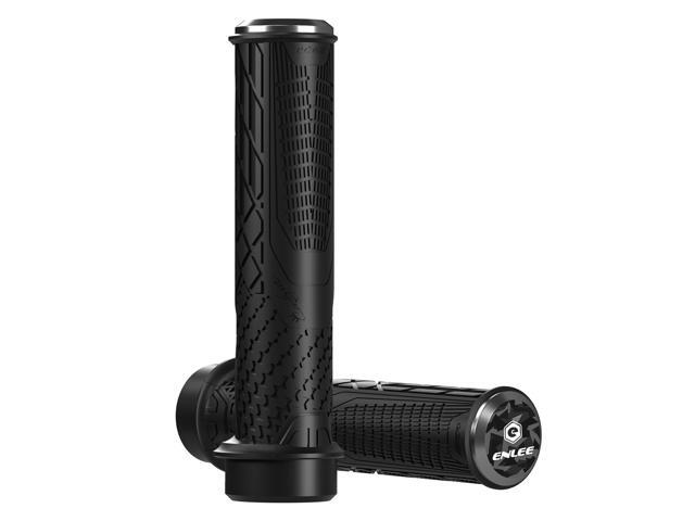 Shockproof Bike Handlebar Grips 222mm Bicycle Grips Non-Slip Soft Silicone Handlebar Cover End for Mountain Bikes