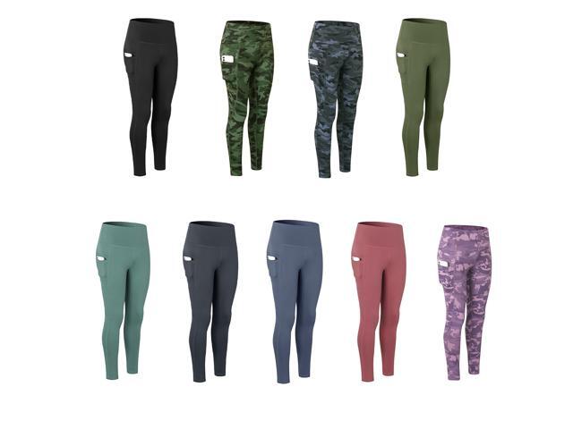 Women Sports Pants Yoga Leggings Camouflage Print High Waist Pocket Running Gym Fitness Trousers Sportswear