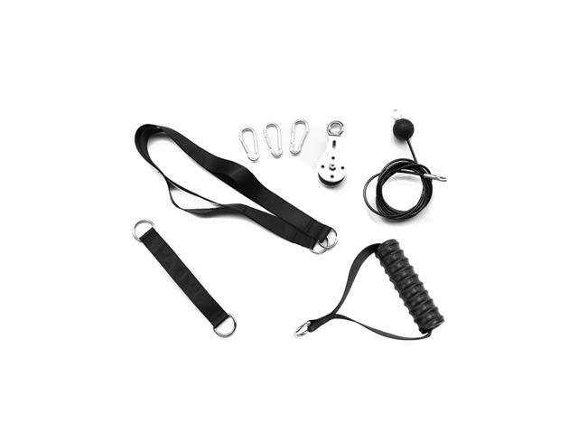 Fitness DIY Pulley Cable Machine Attachment System Arm Biceps Triceps Blaster Hand Strength Trainning Home Gym Workout Equipment Carabiner Steel