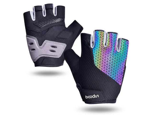 Sport Gloves Anti-skid Cycling Half Finger Gloves Shock Absorbing Padded Weight Lifting Gloves Outdoor Breathable MTB Gloves Bicycle Mitten