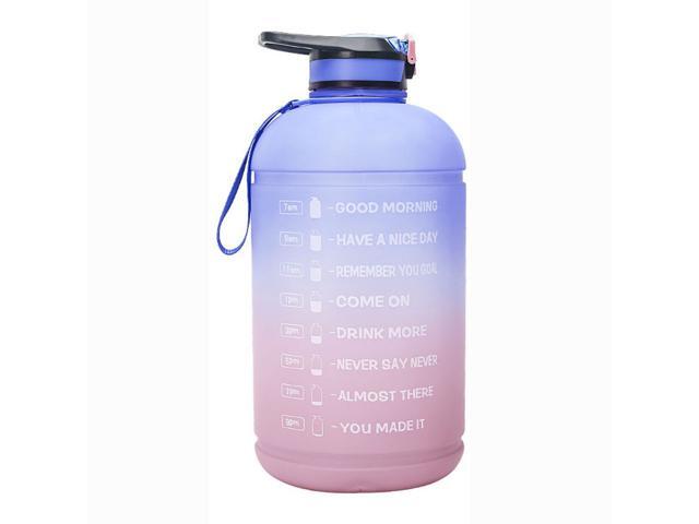 378L Gradient Straw Sports Kettle Outdoor Fitness Cup Kettle With Times Point Water Bottle With Straw