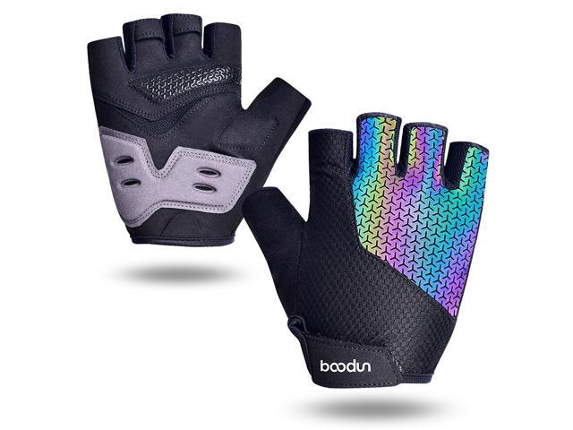 Sport Gloves Anti-skid Cycling Half Finger Gloves Shock Absorbing Padded Weight Lifting Gloves Outdoor Breathable MTB Gloves Bicycle Mitten