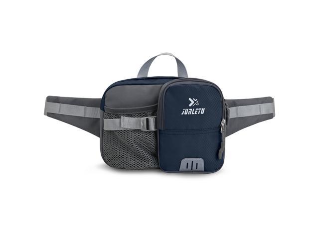 Outdoor Sports Waist Pack with Water Bottle Holder Bum Bag Waist Pouch for Hiking Cycling Running
