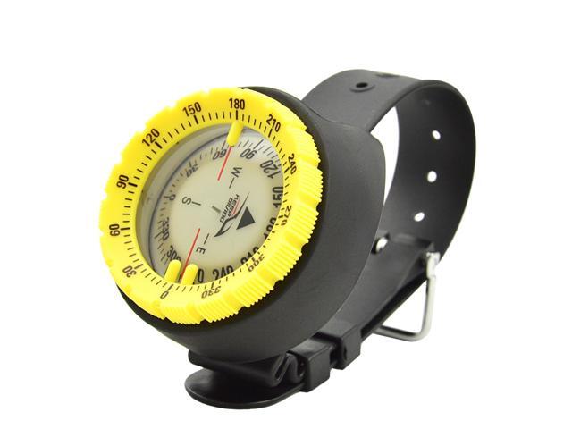 Underwater Compass Luminous Compass Wrist Diving Compass High Precision Professional Compass for Diving Hiking Cycling Camping