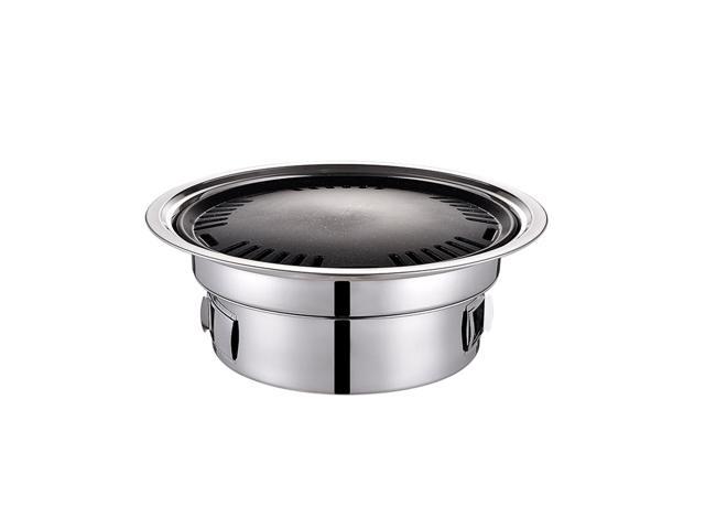 7PCS Stainless Steel Charcoal Barbecue Grill Barbecue Stoves Non-stick Pan Charcoal Barbecue Oven