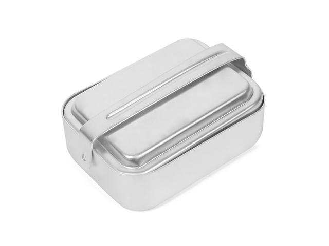 Outdoor Mess Tin Kit Aluminum Camping Cookware Set Lunch Box Food Container with Lid