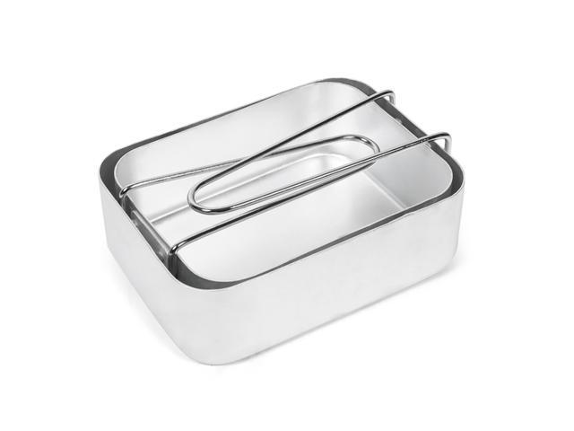 2pcs Mess Tin Kit Aluminum Camping Cookware Set Cooker Lunch Box Food Container for Camping Hiking Backpacking Picnic