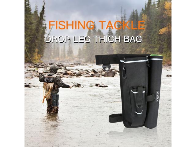 Fishing Rod Holder Bag Tackle Bag Case Drop Leg Thigh Bag Waist Fanny Pack Outdoor Fishing Bag