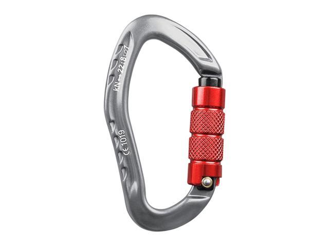 22KN D-Shaped Carabiner Lock Heavy Duty Aluminum Alloy Carabiner Spring-Loaded Gate Buckle Survival Equipment