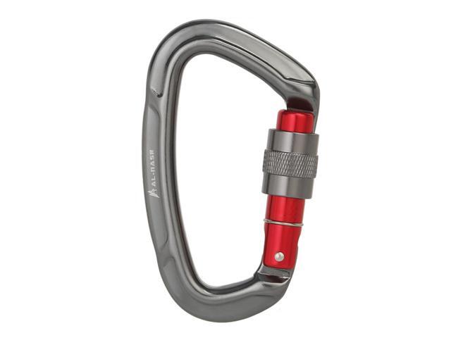 25KN D-Shaped Carabiner Lock Heavy Duty Aluminum Alloy Carabiner Buckle Survival Equipment