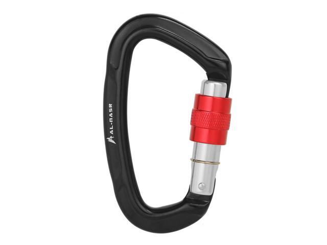 25KN D-Shaped Carabiner Lock Heavy Duty Aluminum Alloy Carabiner Buckle Survival Equipment
