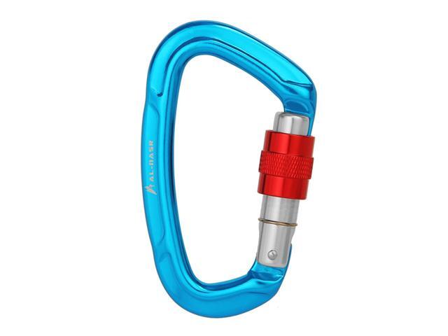 25KN D-Shaped Carabiner Lock Heavy Duty Aluminum Alloy Carabiner Buckle Survival Equipment